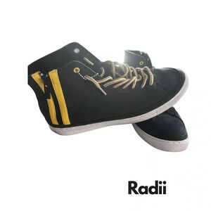 Radii | Rare Find - Mens Black/Yellow Sneakers  | Size 10